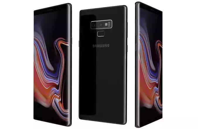 Samsung Galaxy Note 9 Midnight black 3D model