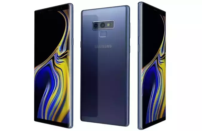 Samsung Galaxy Note 9 Ocean blue 3D model