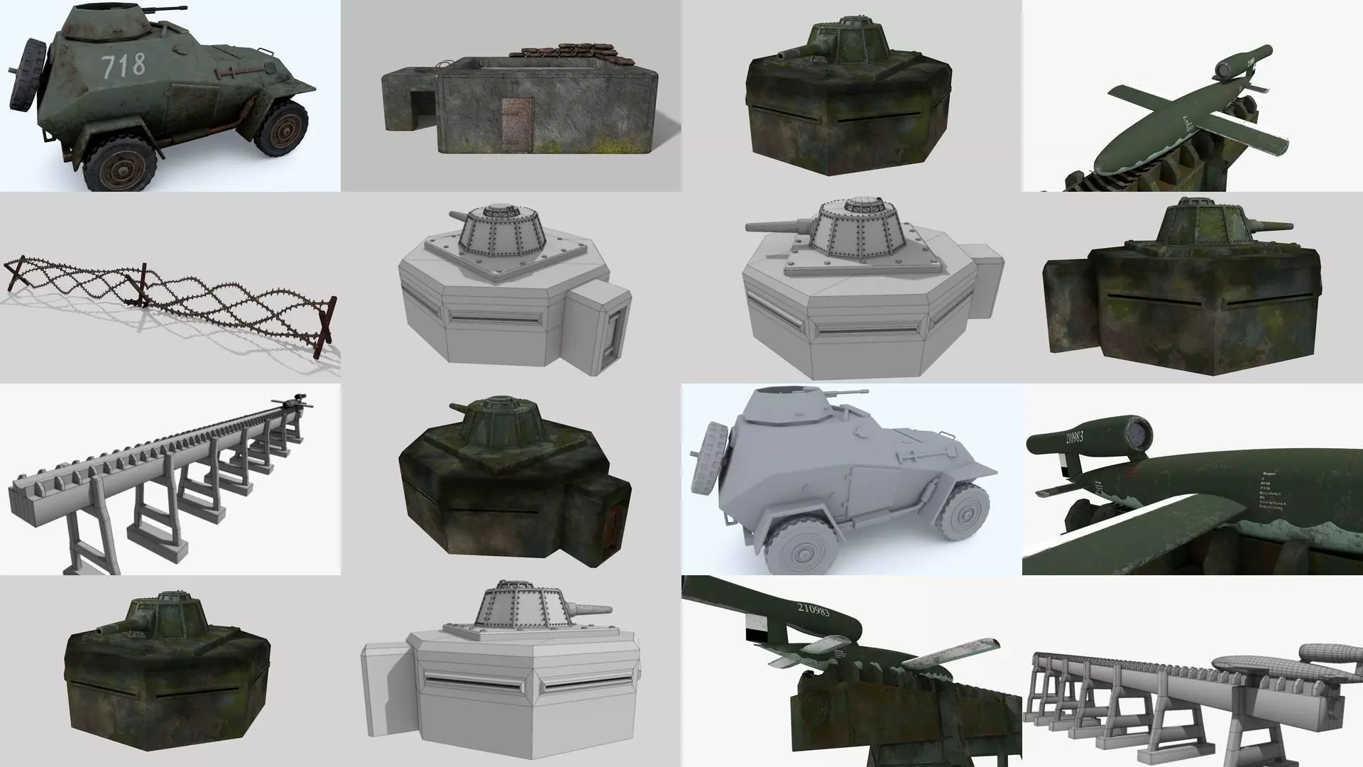 WW II pack 3D Model Collection_0