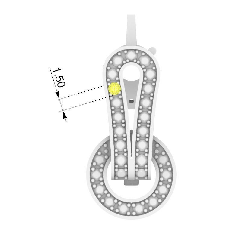 Knot earrings 3D print model_2