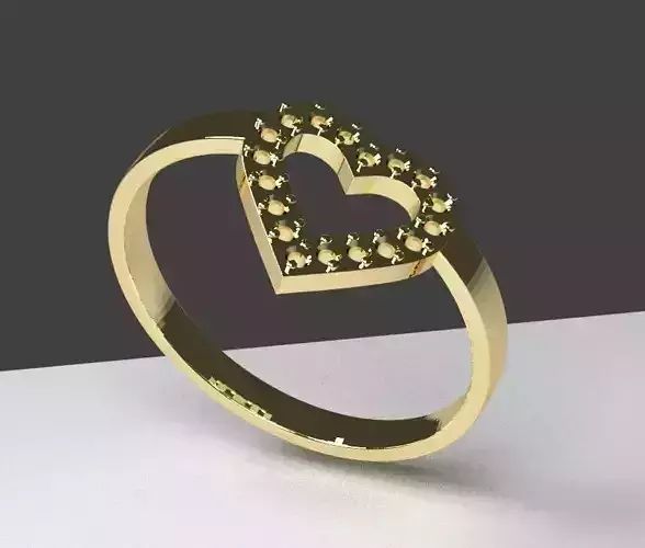 Ring with heart 