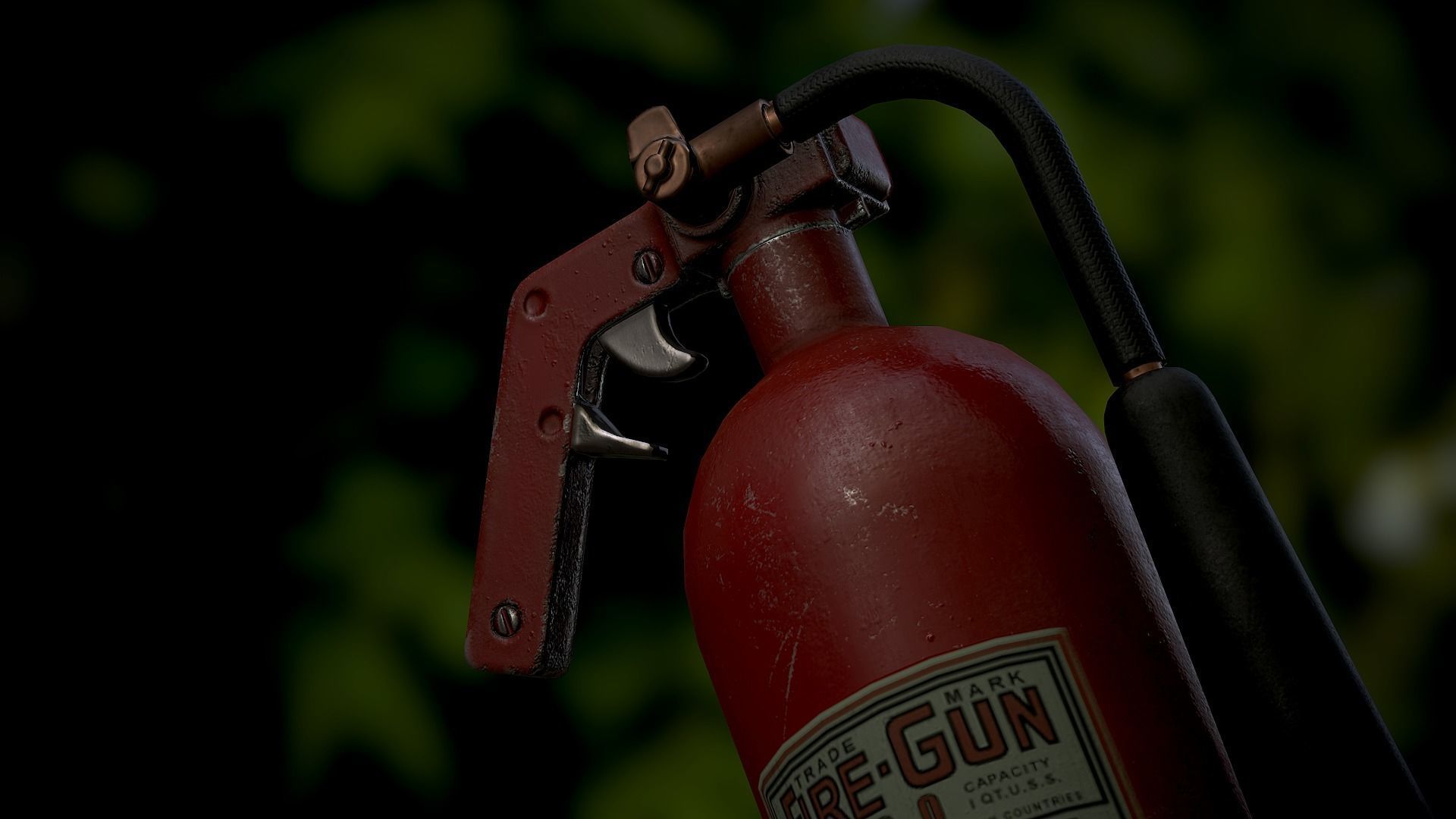 Fire Extinguisher Low-poly 3D model_9