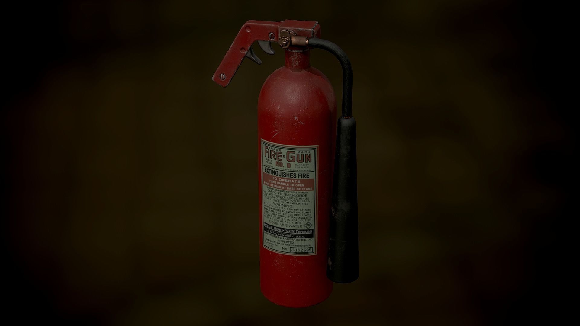 Fire Extinguisher Low-poly 3D model_13