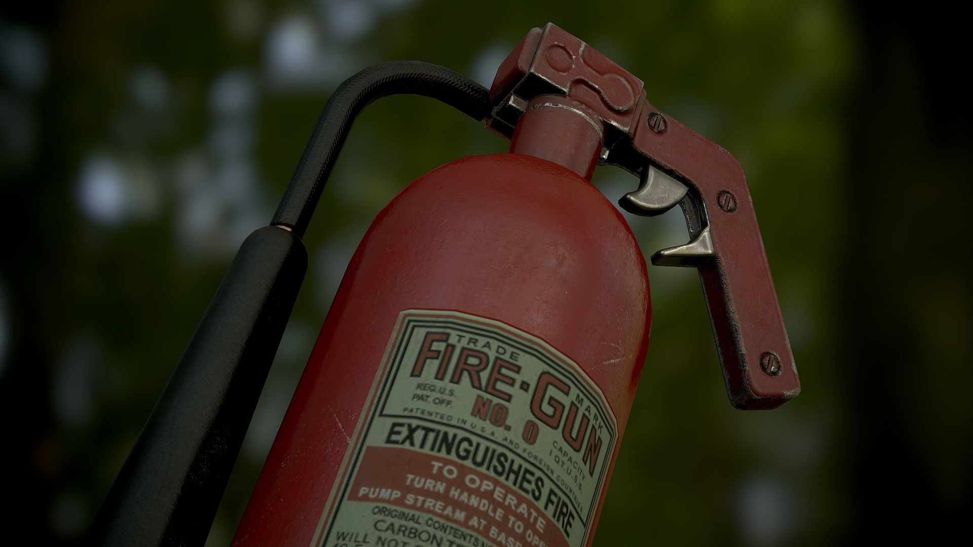 Fire Extinguisher Low-poly 3D model_11