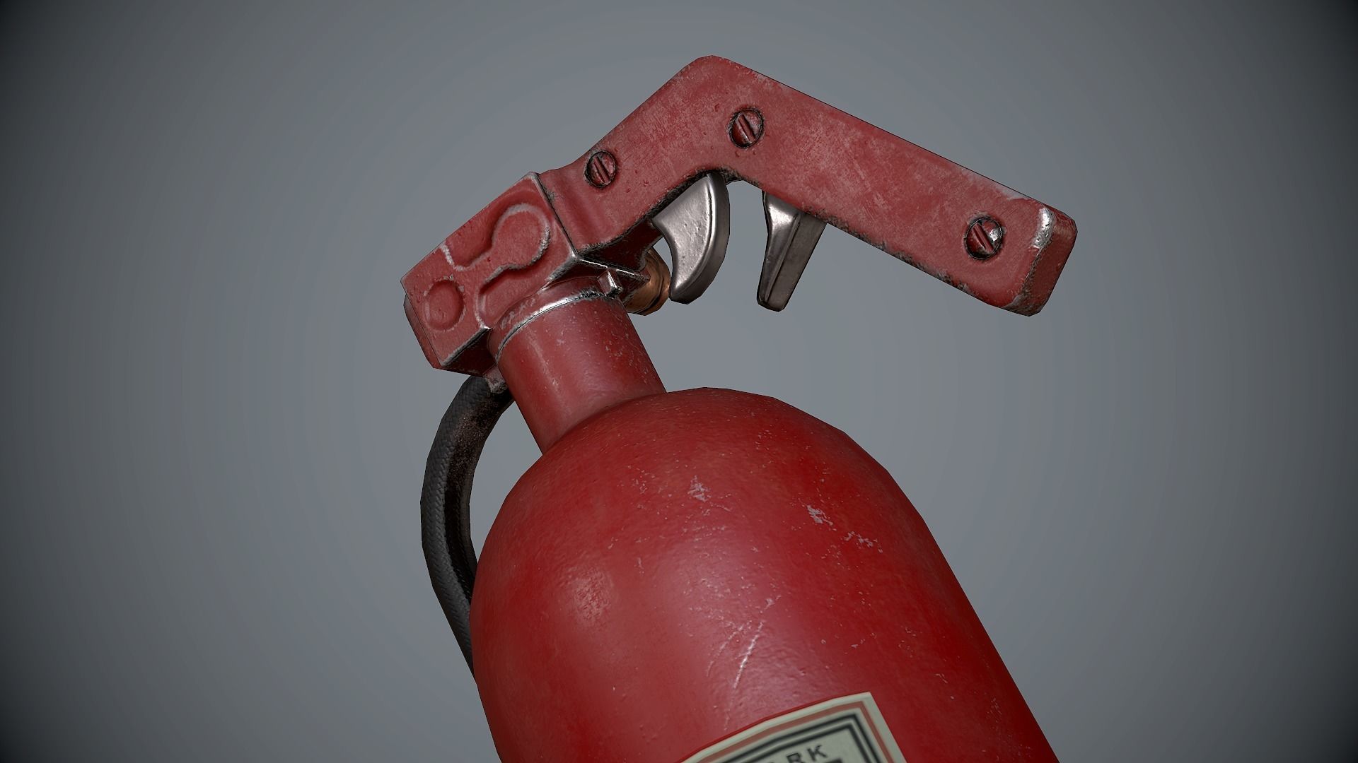Fire Extinguisher Low-poly 3D model_4