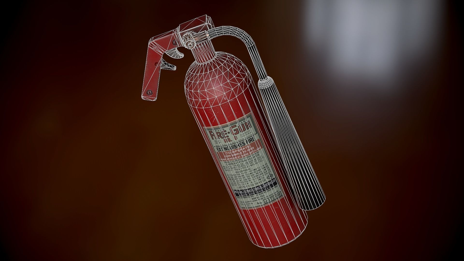 Fire Extinguisher Low-poly 3D model_15