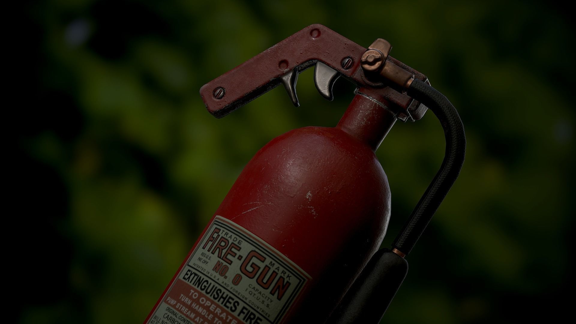 Fire Extinguisher Low-poly 3D model_8