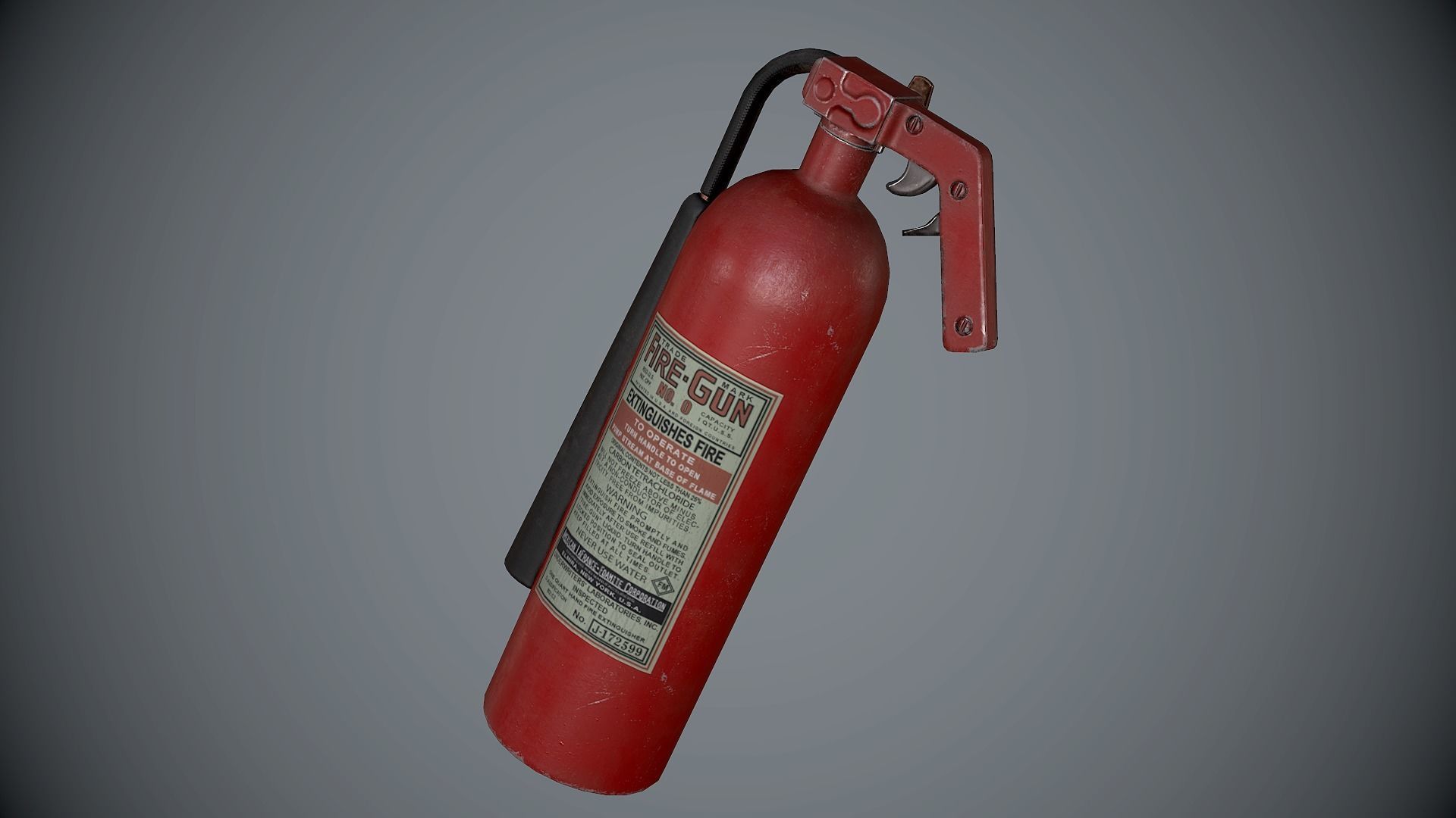Fire Extinguisher Low-poly 3D model_2