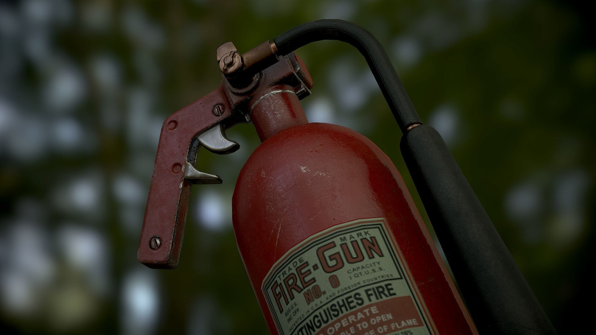 Fire Extinguisher Low-poly 3D model_10