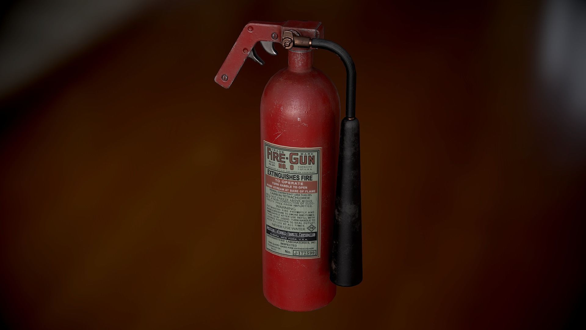 Fire Extinguisher Low-poly 3D model_14