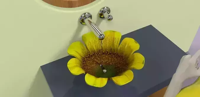 Sunflower sink Free 3D model