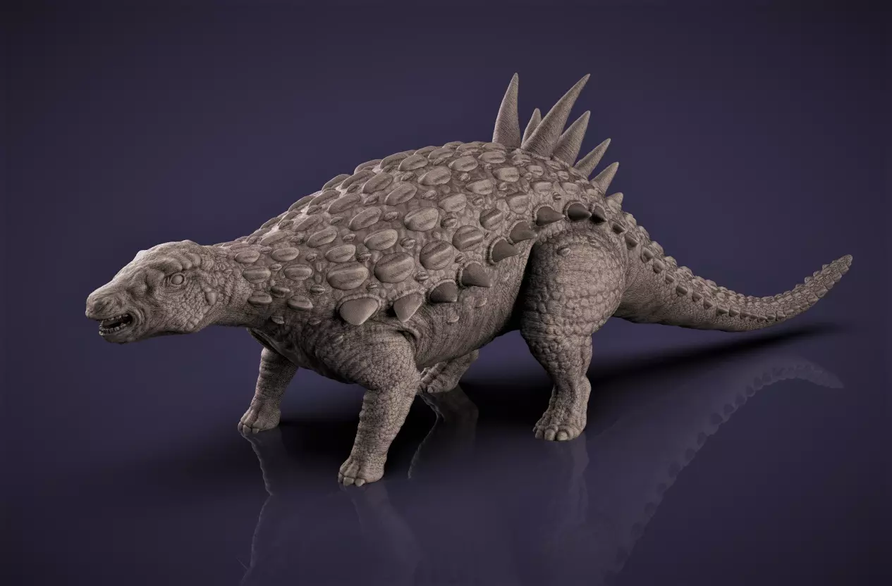 Acantholipan Gonzalezi Dinosaur figurine 3D print model_0
