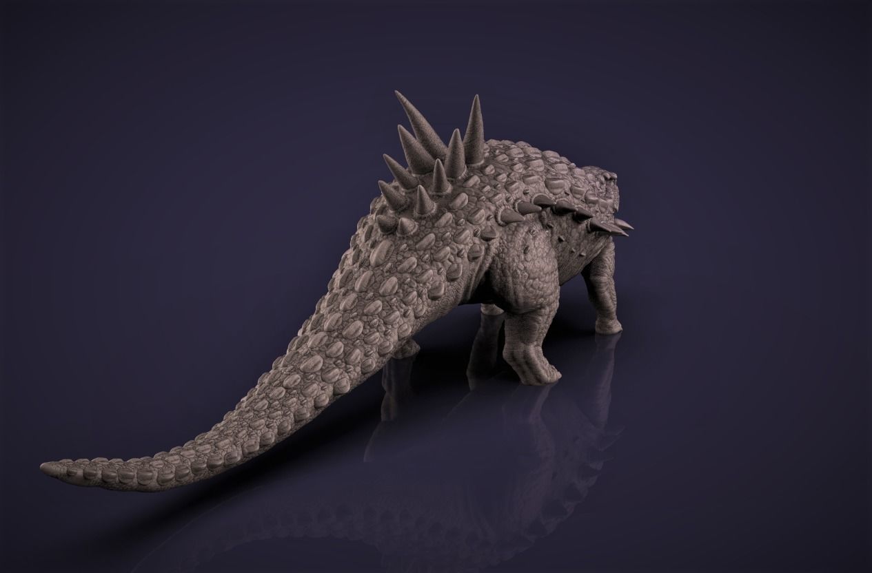 Acantholipan Gonzalezi Dinosaur figurine 3D print model_7