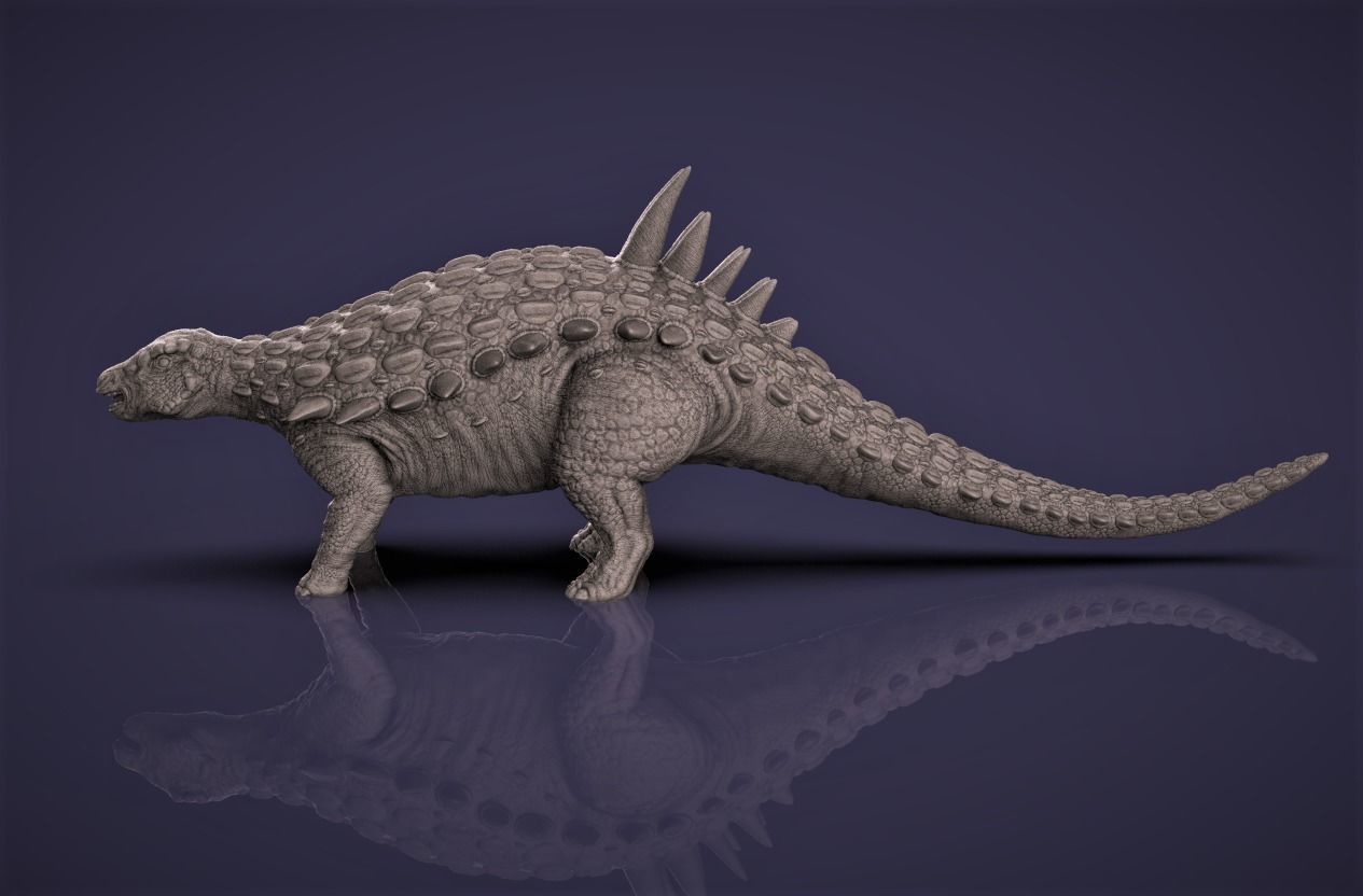 Acantholipan Gonzalezi Dinosaur figurine 3D print model_1