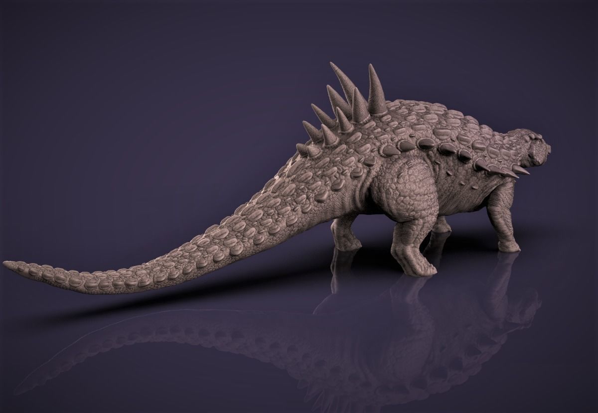 Acantholipan Gonzalezi Dinosaur figurine 3D print model_3