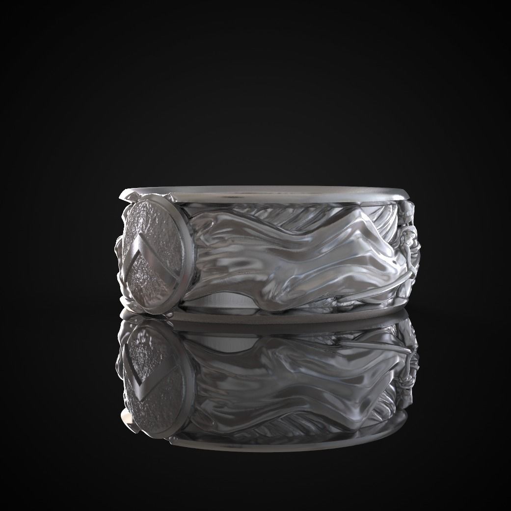 Spartan ring 3D print model_19