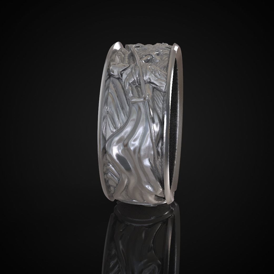 Spartan ring 3D print model_14
