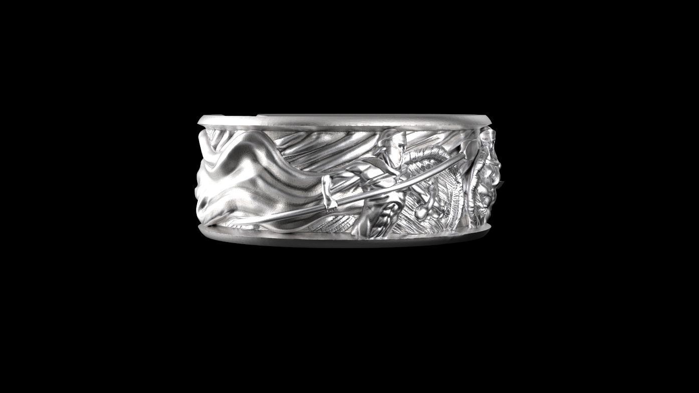 Spartan ring 3D print model_2