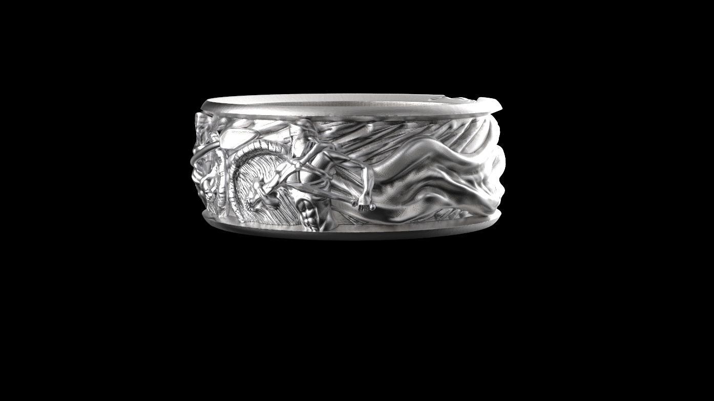 Spartan ring 3D print model_1