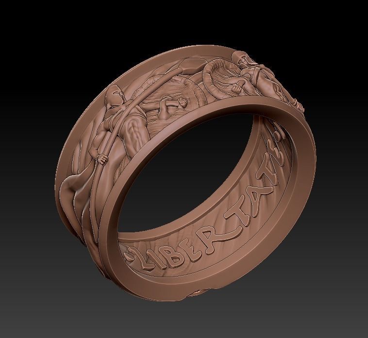 Spartan ring 3D print model_8