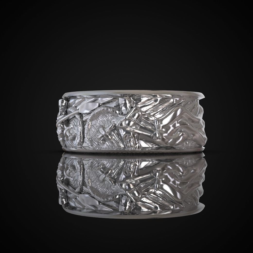 Spartan ring 3D print model_20