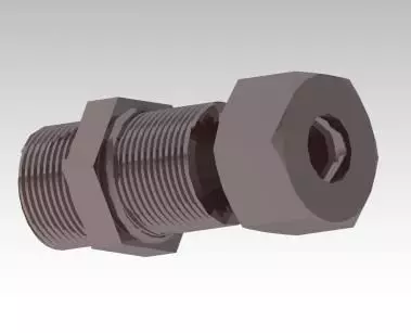 ValveVentil male threaded adapter Free 3D model