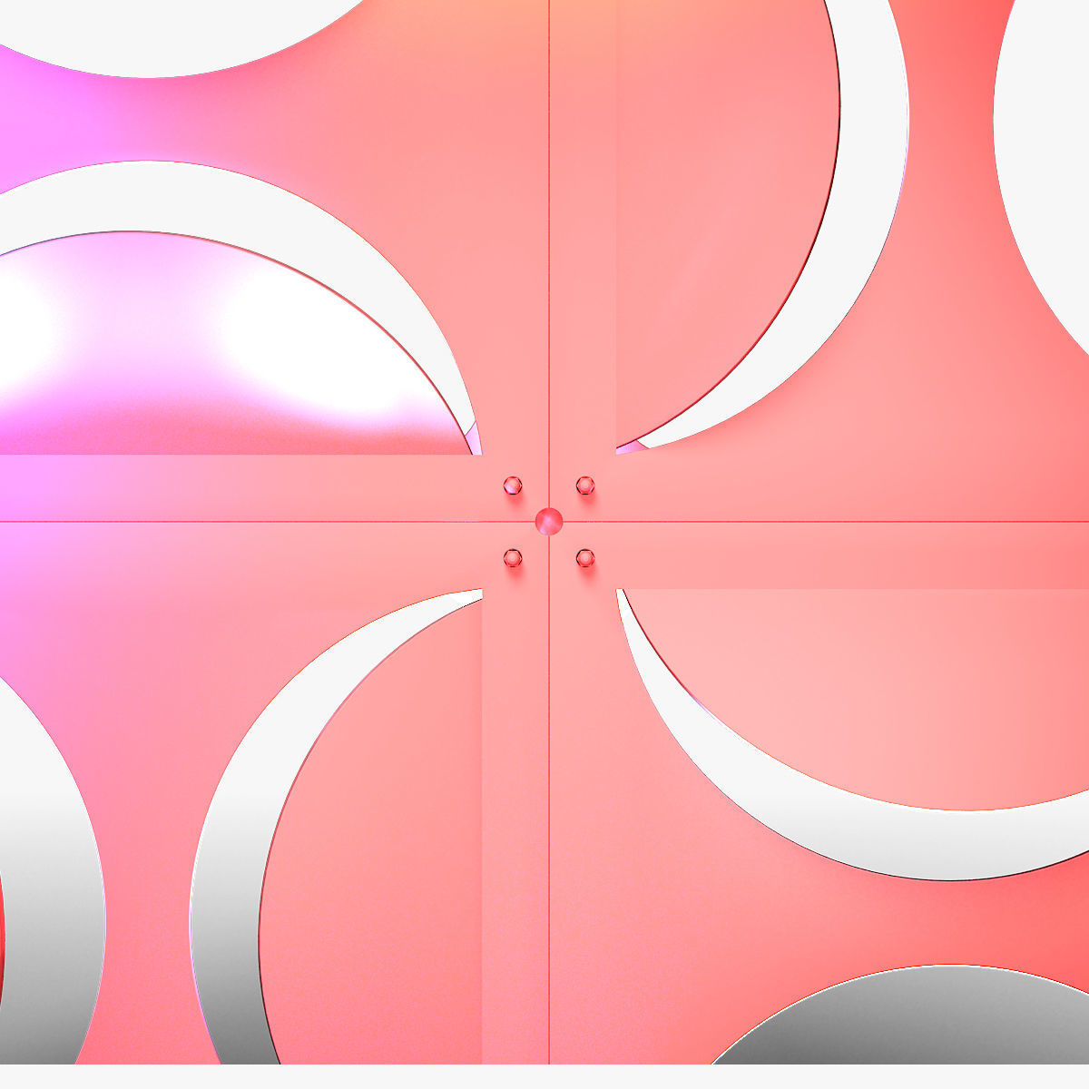 Stage Decor 18 ModularColumn Wall 3D Model Collection_8