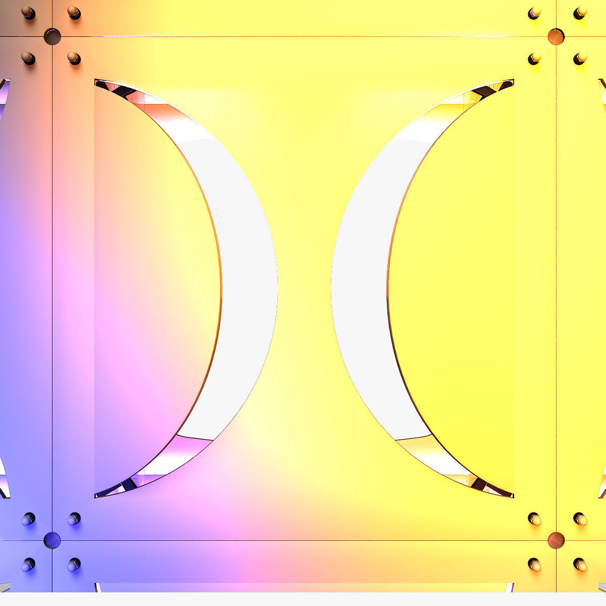 Stage Decor 18 ModularColumn Wall 3D Model Collection_6