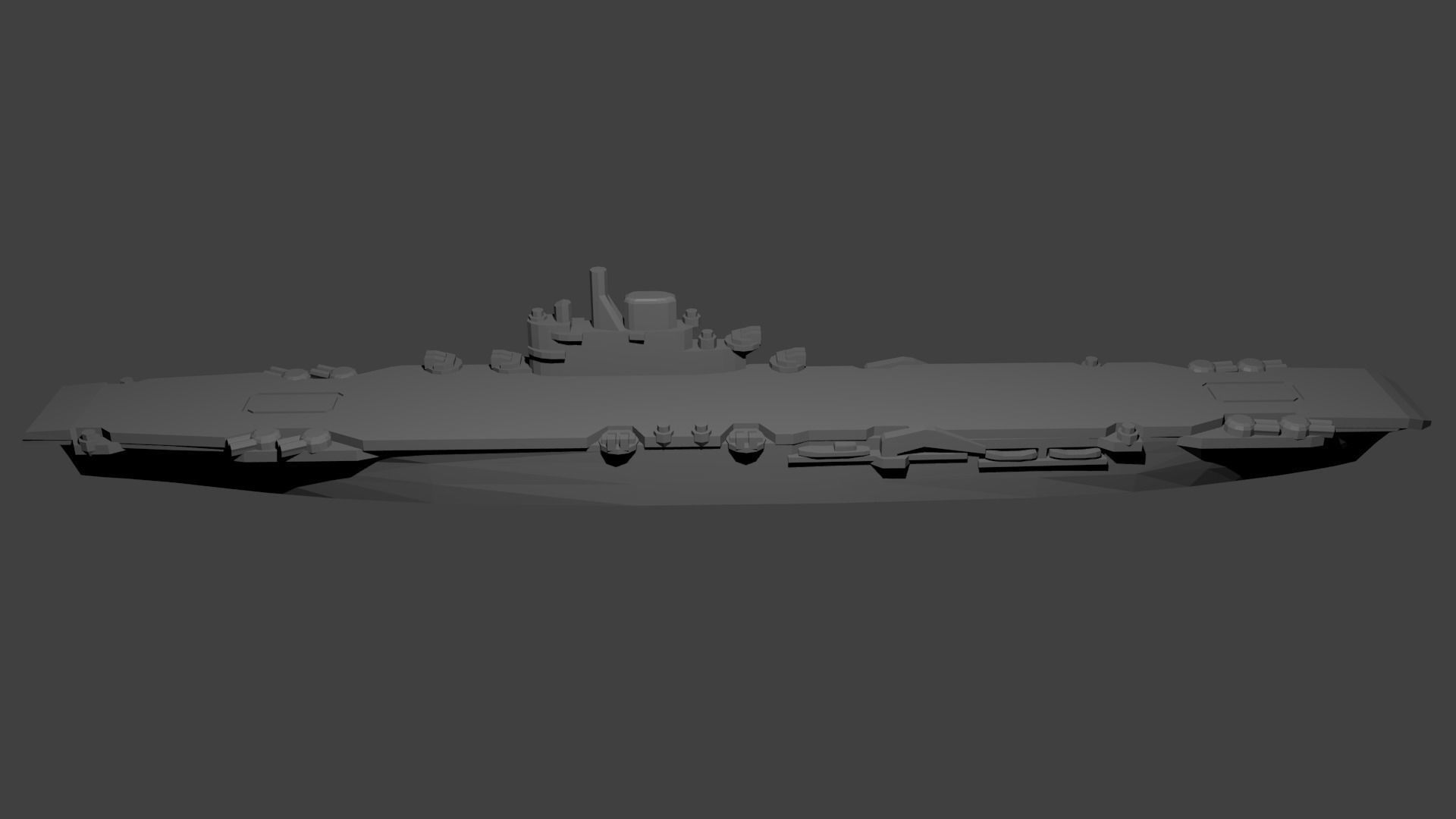British Illustrious Class Aircraft Carrier 3D print model_2
