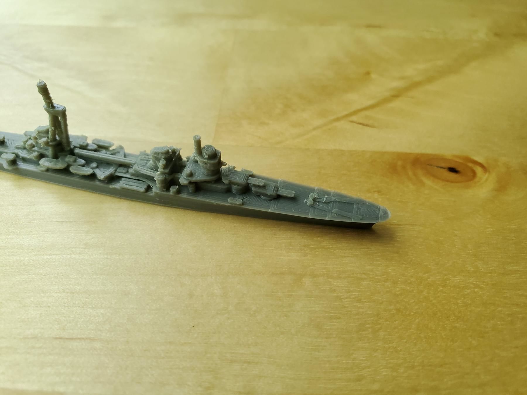 Italian Duca dAosta Class Cruiser Warship 3D print model_10