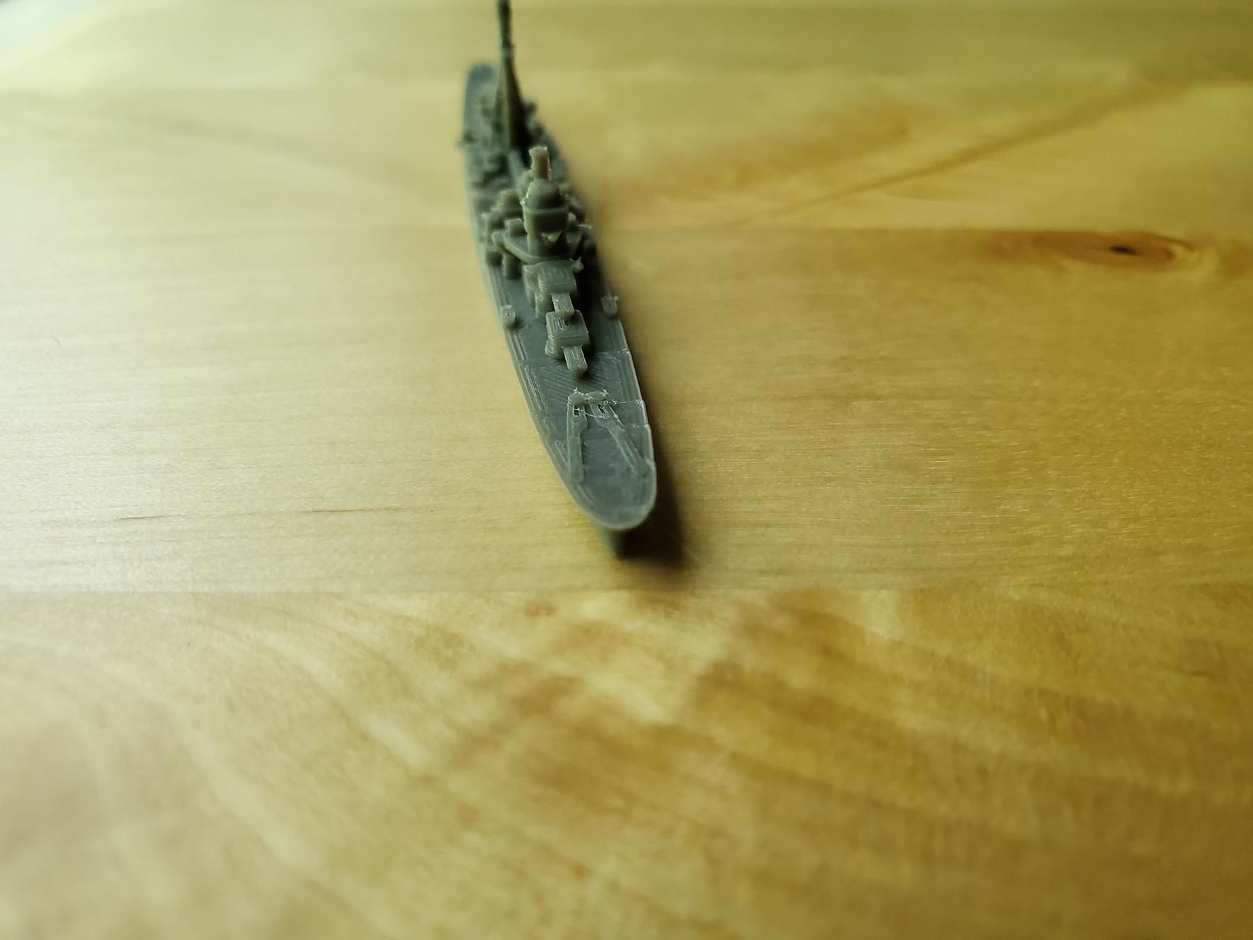 Italian Duca dAosta Class Cruiser Warship 3D print model_12