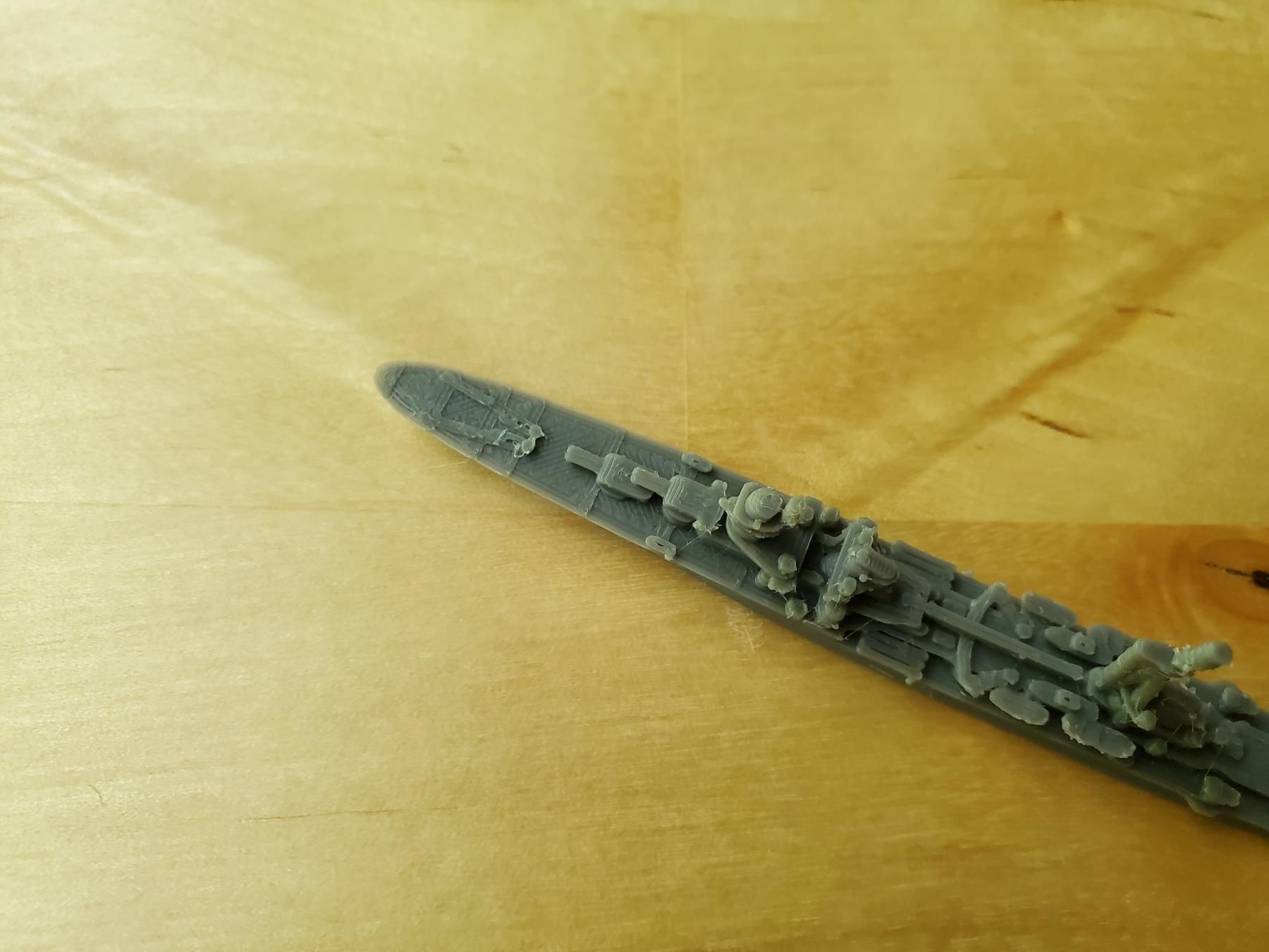 Italian Duca dAosta Class Cruiser Warship 3D print model_7