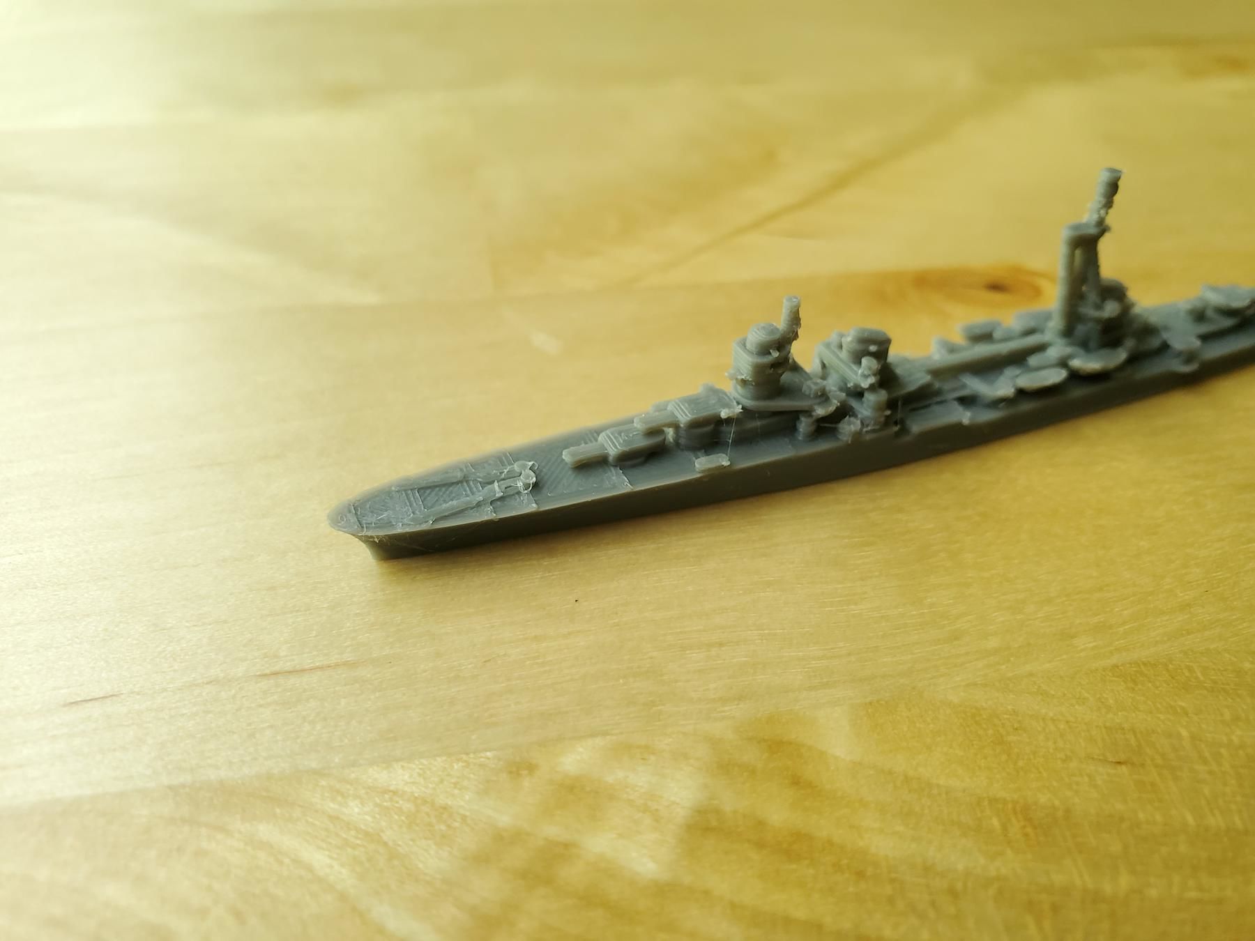 Italian Duca dAosta Class Cruiser Warship 3D print model_4