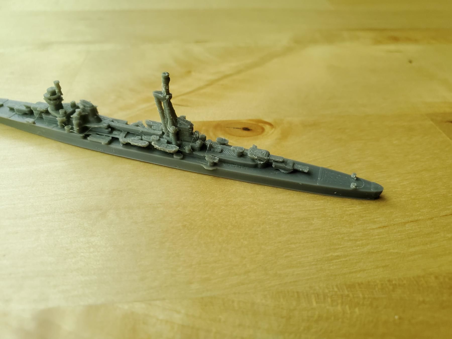 Italian Duca dAosta Class Cruiser Warship 3D print model_5