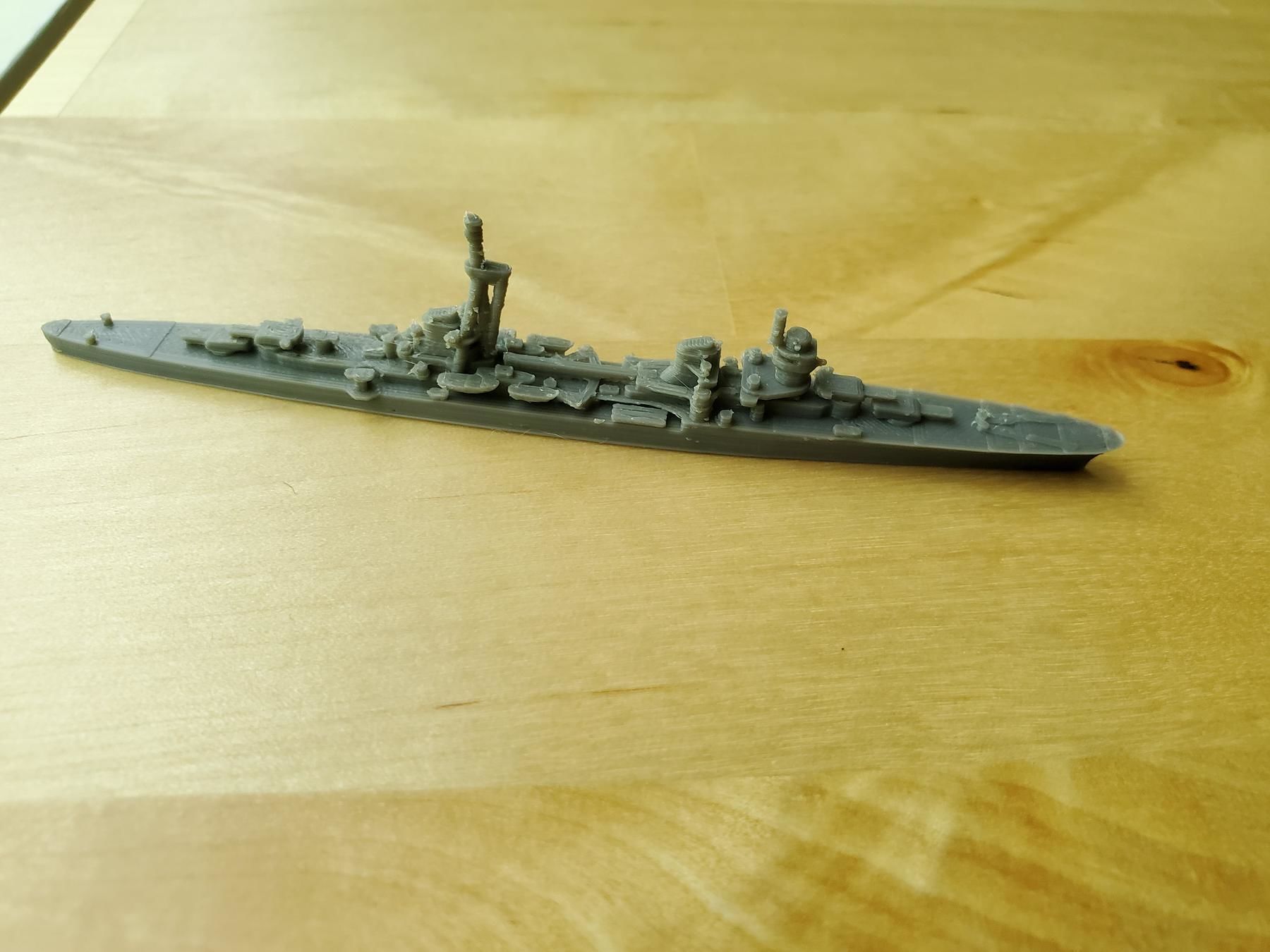 Italian Duca dAosta Class Cruiser Warship 3D print model_11