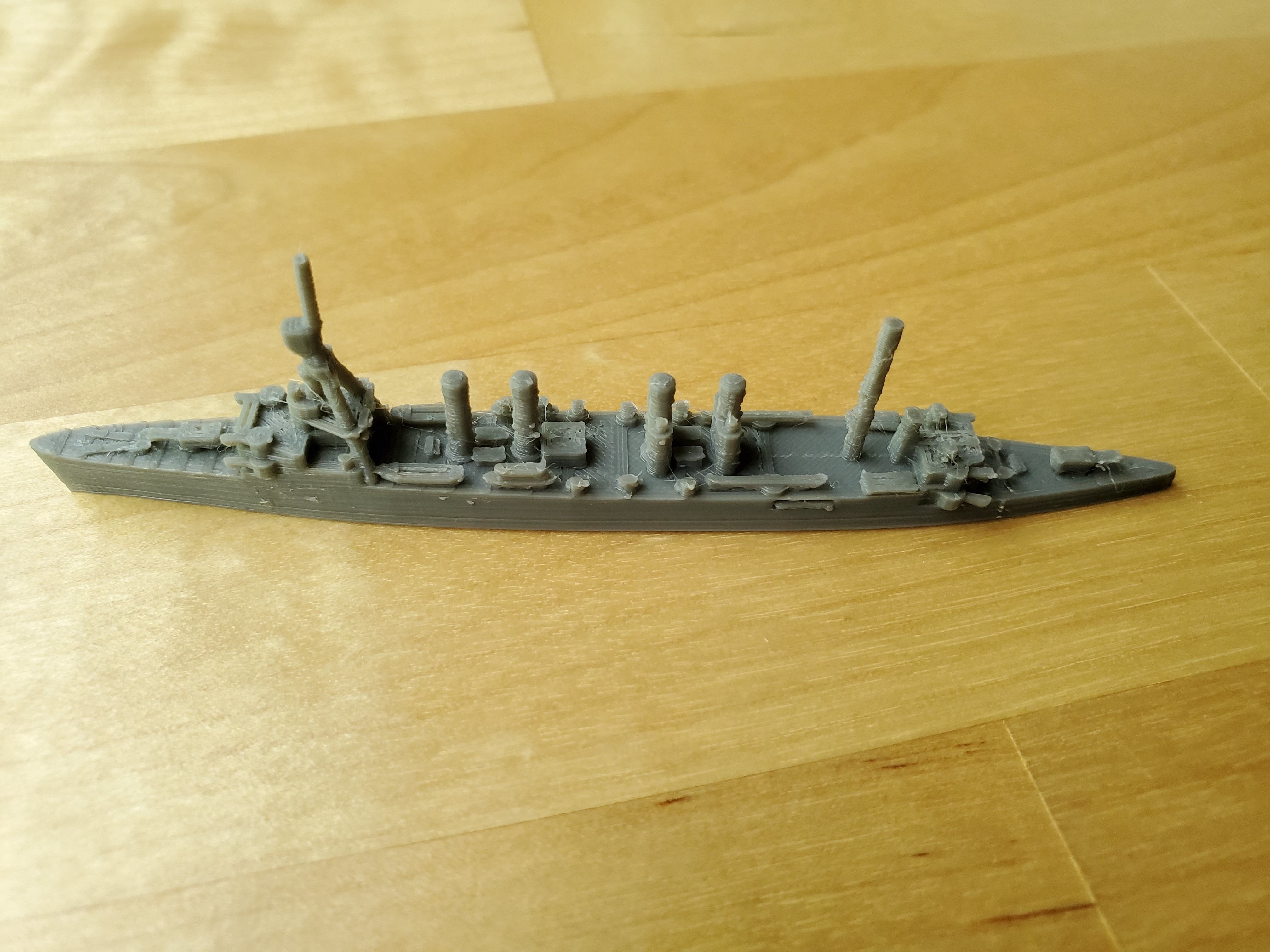 US Omaha Class Cruiser Warship 3D print model_13