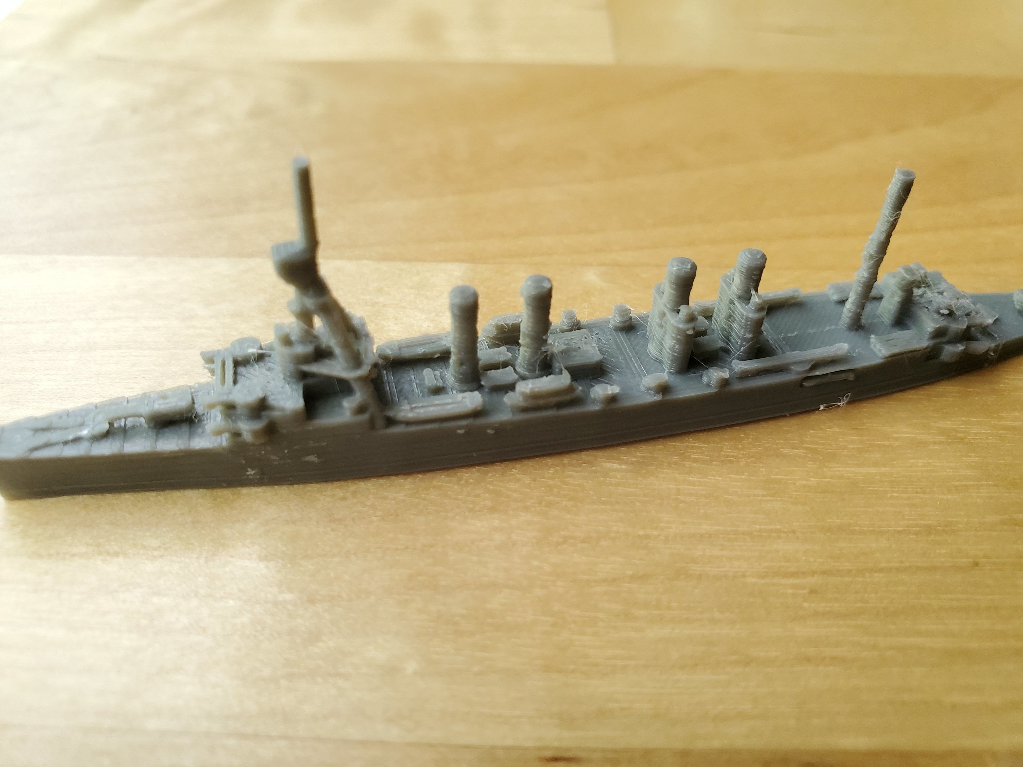 US Omaha Class Cruiser Warship 3D print model_5