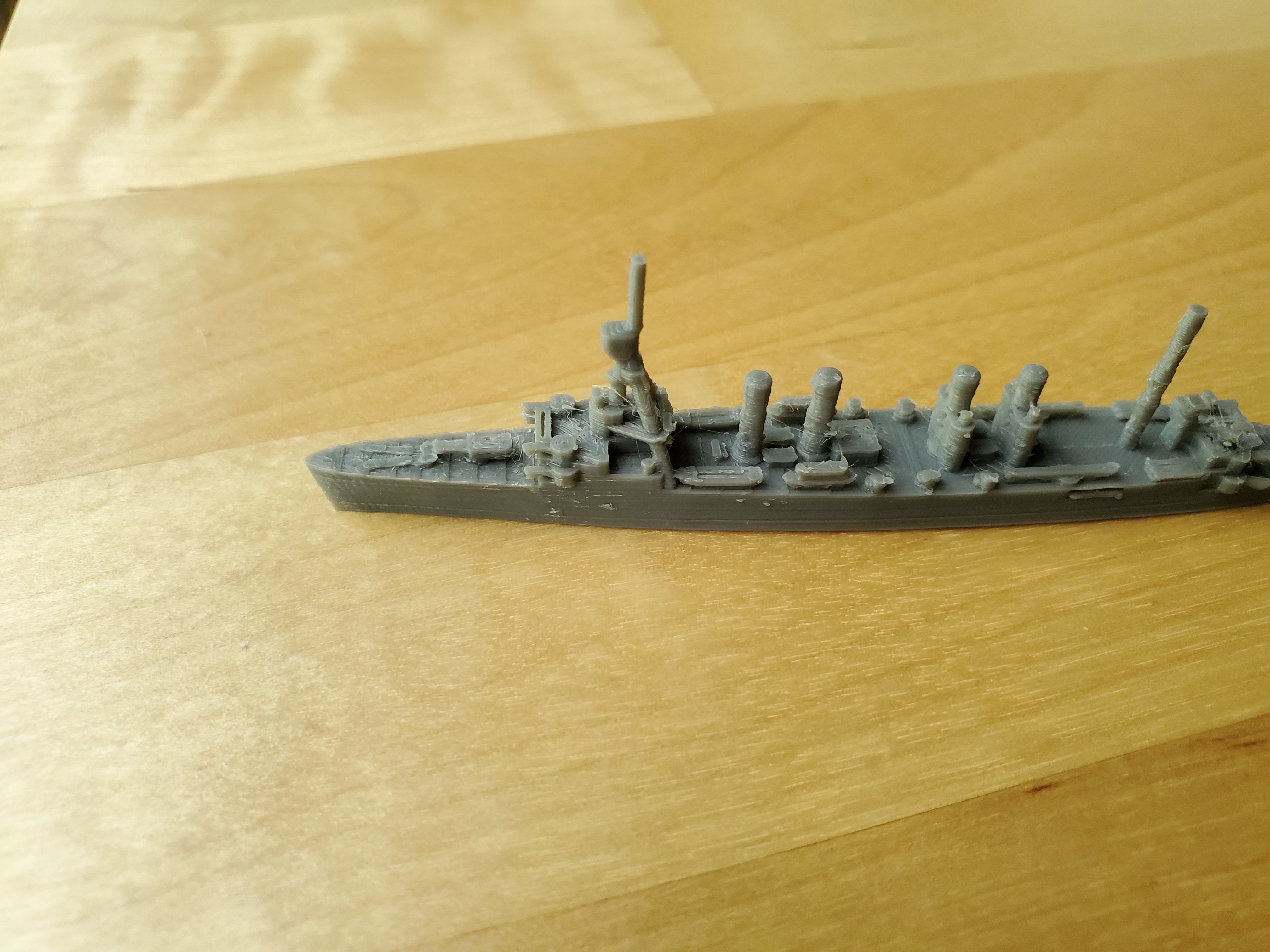 US Omaha Class Cruiser Warship 3D print model_12