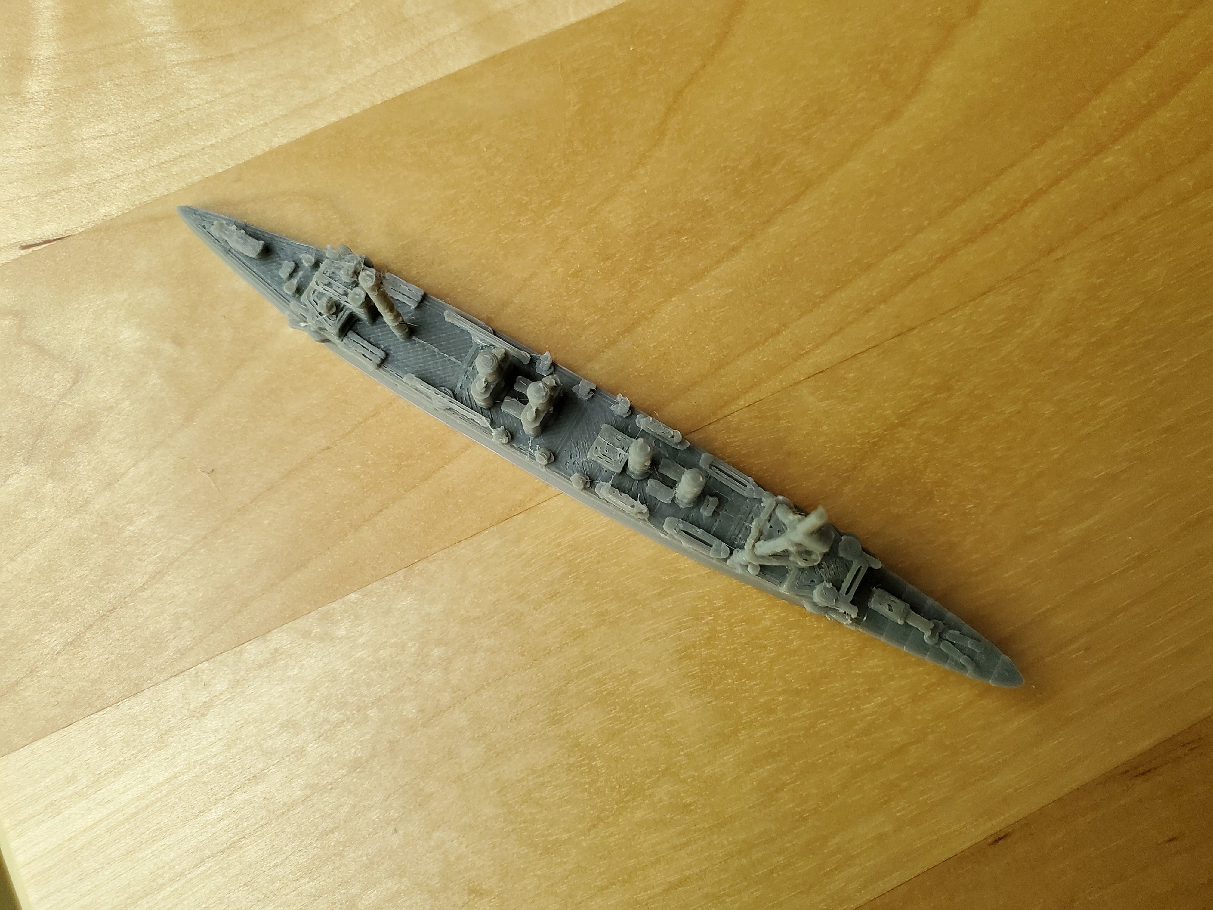 US Omaha Class Cruiser Warship 3D print model_10