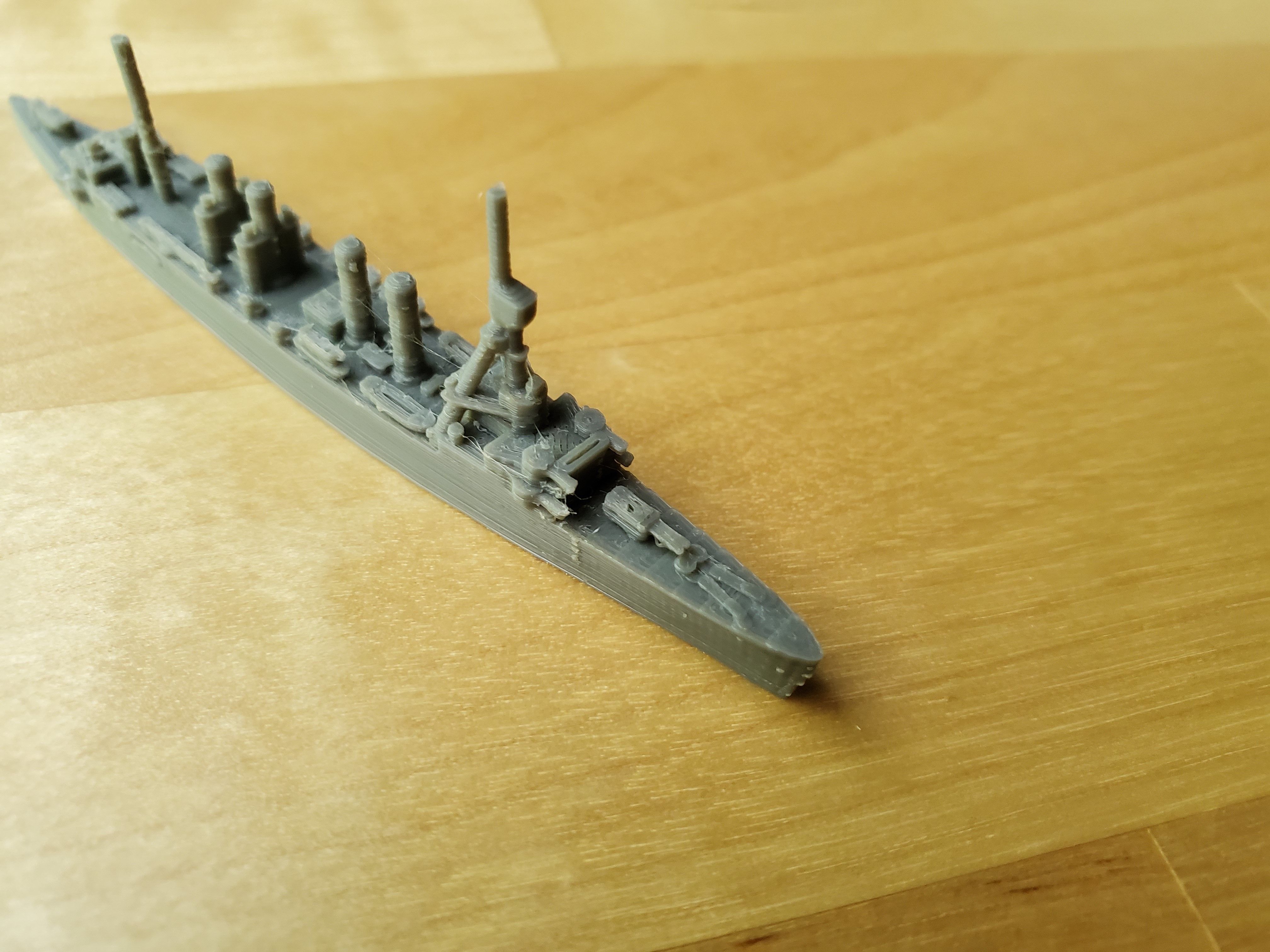 US Omaha Class Cruiser Warship 3D print model_9
