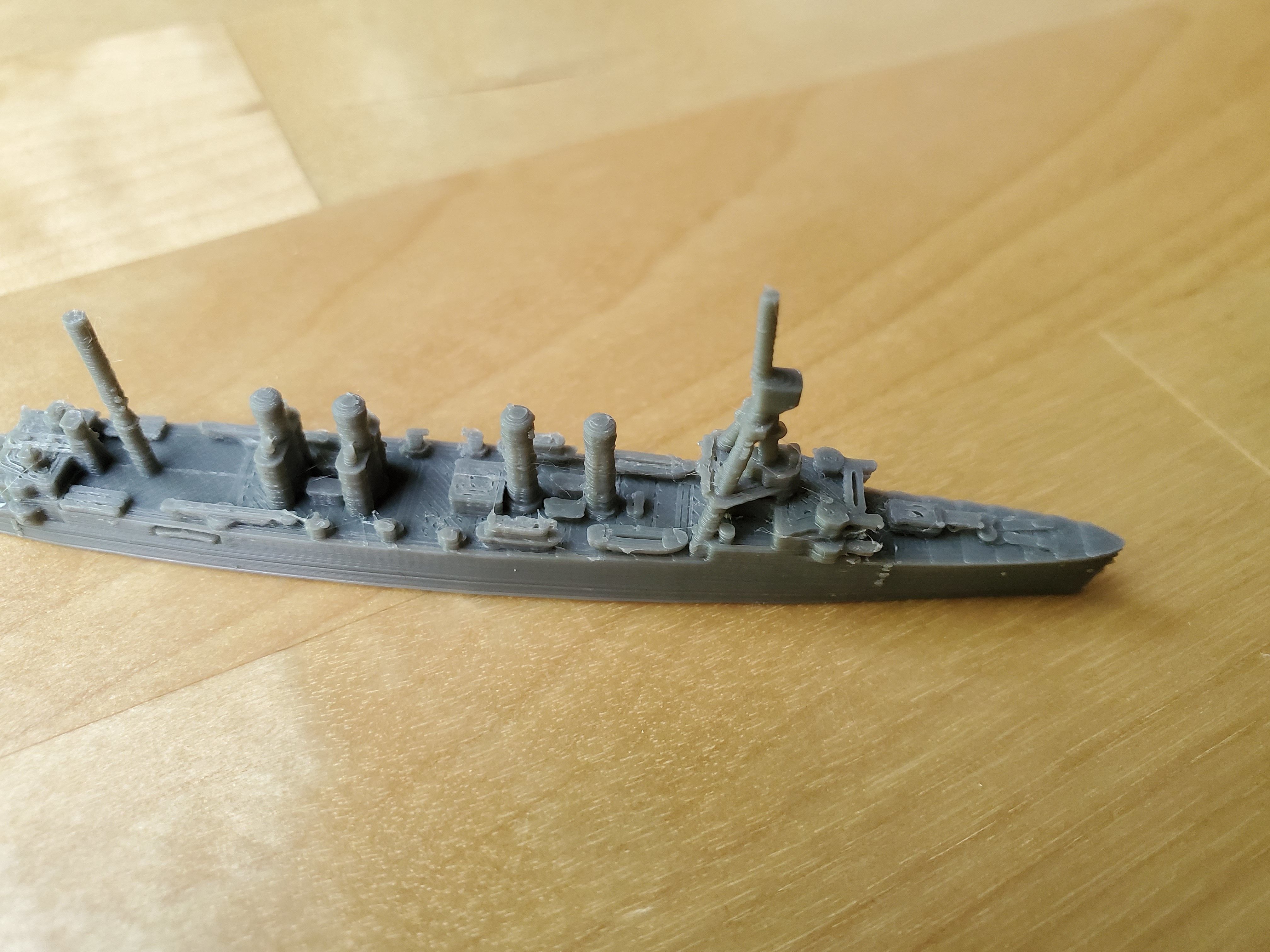 US Omaha Class Cruiser Warship 3D print model_8