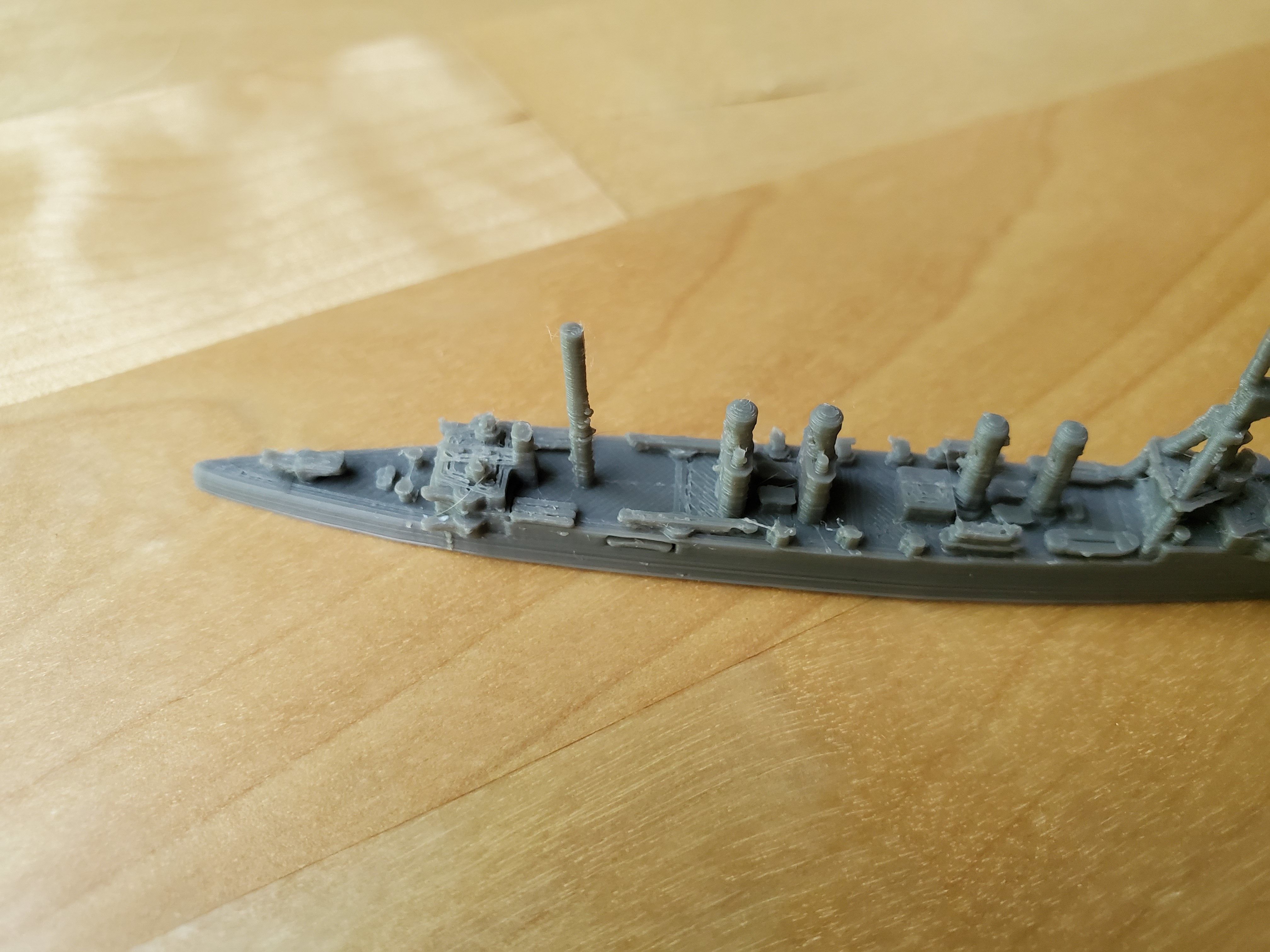 US Omaha Class Cruiser Warship 3D print model_7