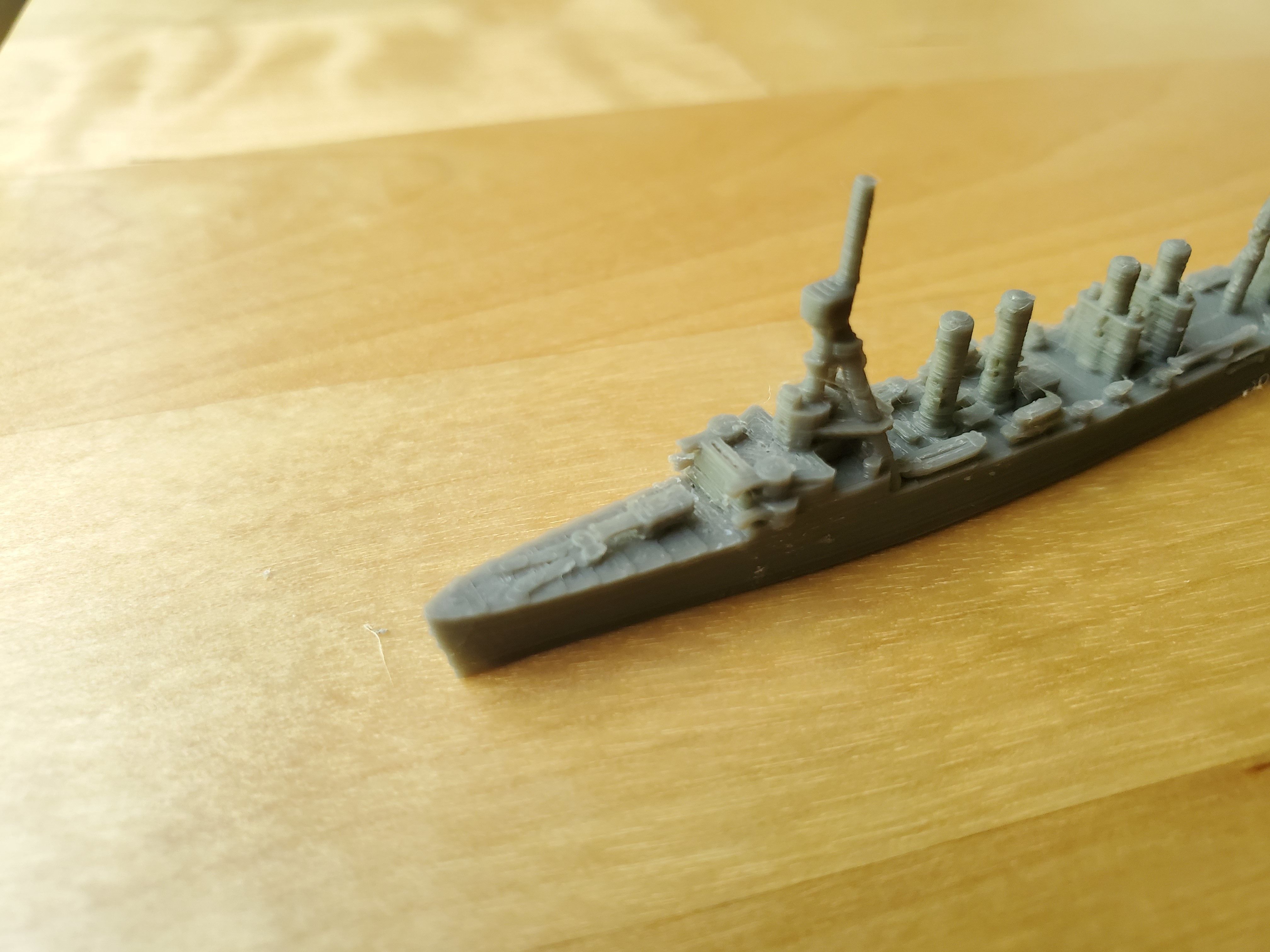 US Omaha Class Cruiser Warship 3D print model_4