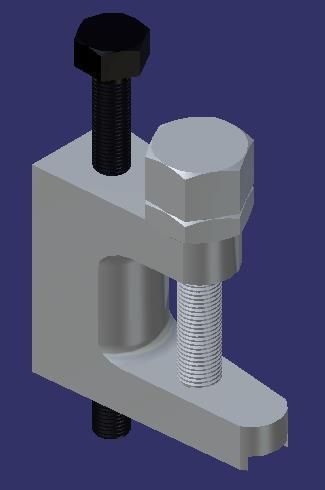 Squeezer metal clamp Free 3D model_5