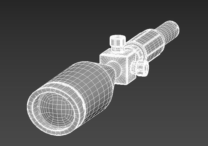 Telescopic Sniper 3D model_4