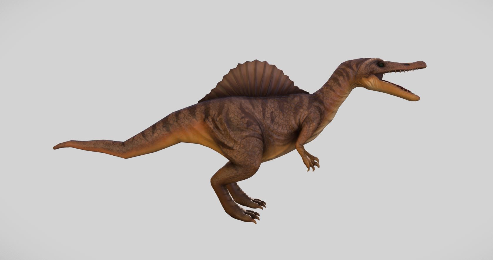 Rigged Spinosaurus Character 3D model_5