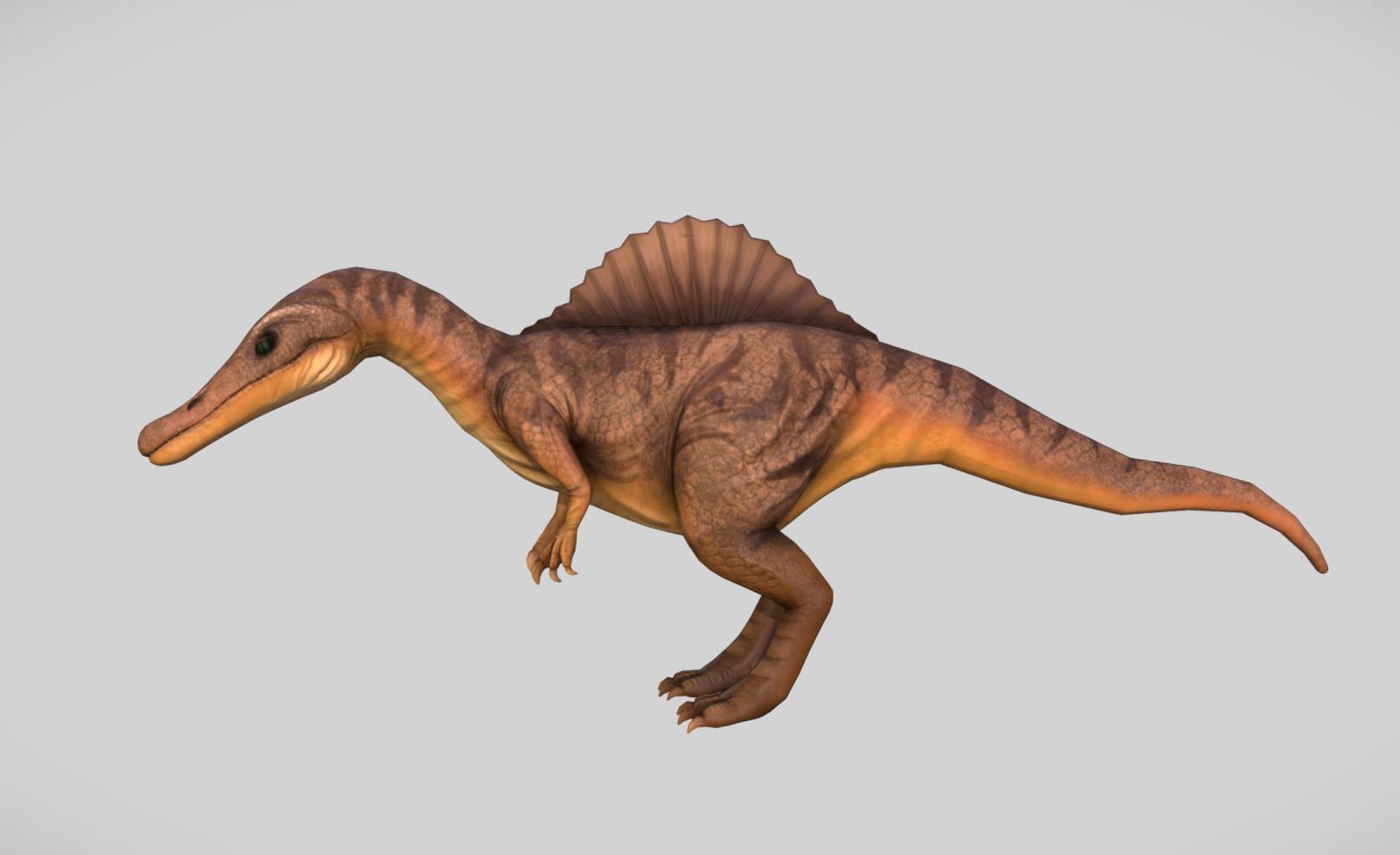Rigged Spinosaurus Character 3D model_2