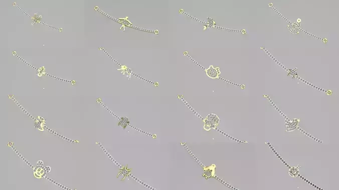 Light pendants 3D Model Collection