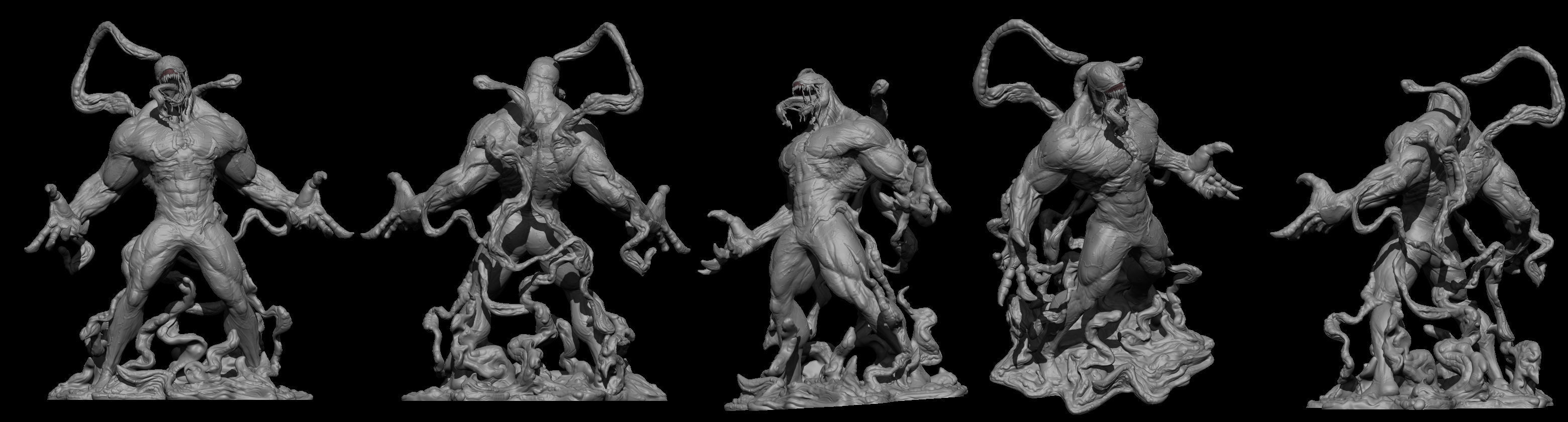 Venom Sculpt 3D print model_3