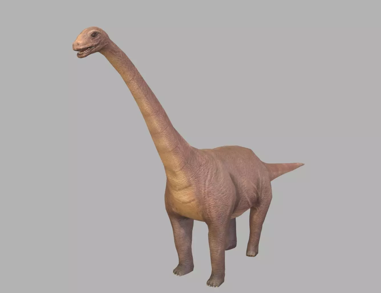 Sauropod Character Low-poly 3D model_0